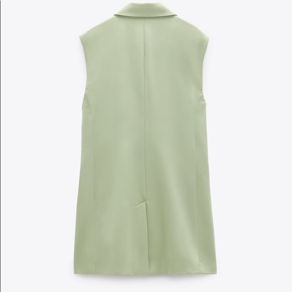 Zara 2 pieces matching set double breasted blazer vest & pants NWT - Picture 3 of 8